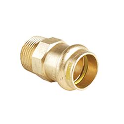 B Press Gas Straight Male Connector