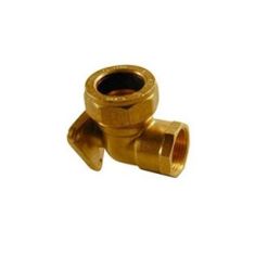 Compression 15mm x 1/2" Wall Plate Elbow