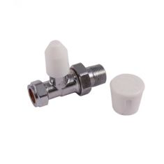 STH Westco Cosmos 15mm Straight Radiator Lockshield Valve