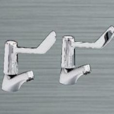 Heatrae Sadia Pack P Pair Elbow Lever Basin Taps 95970324