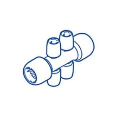 Hepworth Hep20 Four Port 22mm x 10mm All Socket