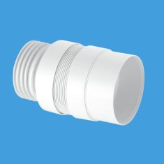 McAlpine EXTB-F Straight Flexible Pan Connector Extension 3½"/90mm Outlet