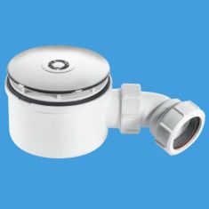 McAlpine ST90CB10-70 1½" x 90mm Shower Trap Chrome Brass 50mm Water Seal