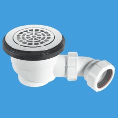 McAlpine ST90CPB-P 1½" x 90mm Shower Trap Chrome Brass 50mm Water Seal