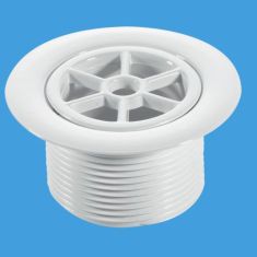 McAlpine STW70WH 1½" x 70mm Standard Waste With Grid White Plastic