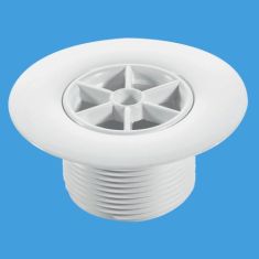 McAlpine STW85WH 1½" x 85mm Standard Waste With Grid White Plastic