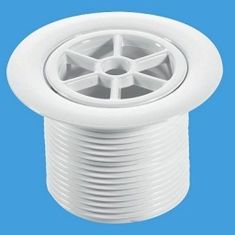 McAlpine STW85WHL 1½" x 85mm Waste With Grid White Plastic Long