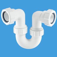 McAlpine TR10 1½" Tubular Running 'P' Trap 75mm Water Seal