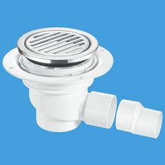 McAlpine TSG1-R125SS 75mm Water Seal Tile Or Stone Floor Gully Stainless Steel