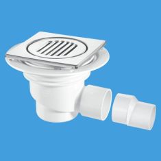 McAlpine TSG1-T150SS 75mm Water Seal Tile Or Stone Floor Gully Stainless Steel