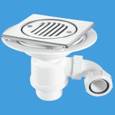 McAlpine TSG1T6SS-STW2R 50mm Water Seal Tile Or Stone Floor Gully Stainless Steel