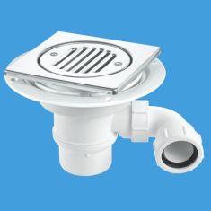 McAlpine TSG1T6SSTW295 50mm Water Seal Tile Or Stone Floor Gully Stainless Steel