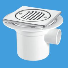 McAlpine TSG3T6SS 50mm Water Seal Tile Or Stone Floor Gully Stainless Steel