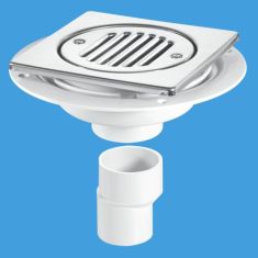 McAlpine USG2T6SS Tile Or Stone Floor Untrapped Gully Stainless Steel