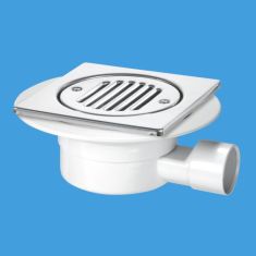 McAlpine VSG1T6SS Tile Or Stone Floor Gully With Non-Return Valve Stainless Steel