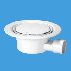McAlpine VSG1WH Sheet Floor Gully With Non-Return Valve White