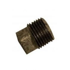 Black Malleable Iron 1/2" Plain Plug