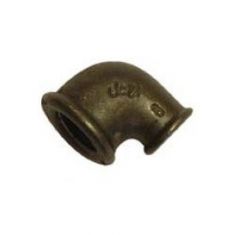 Black Malleable Iron 1/2" x 1/4" 90° Reducing Elbow