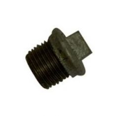 Black Malleable Iron 1/8" Flanged Plug