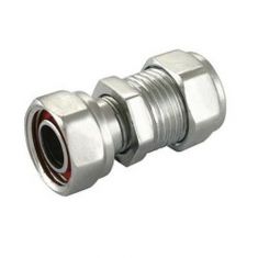 Chrome Compression 15mm x 1/2" Straight Tap Connector