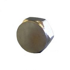 Chrome Plated Brass Blank Nut 1/2"