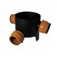 FloPlast D802 Underground Drainage Mini Access Chamber 3 Flexible 90° Inlets