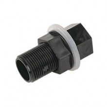 FLOPLAST OS14 Overflow/Condensate Straight Tank Connector Black 21.5mm **CLEARANCE**