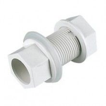 FLOPLAST OS14 Overflow/Condensate Straight Tank Connector White 21.5mm **CLEARANCE**