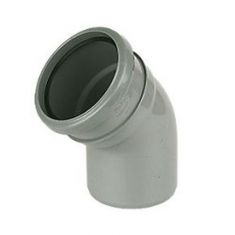 FloPlast SP163G 110mm Ring Seal 135° Single Socket Bend Grey