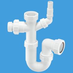 McAlpine ASC10-CO 1½" Tubular Swivel Sink Trap With 19/23mm Pipe Connection