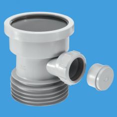 McAlpine DC1-GR-BO Drain Connector With Boss Grey