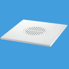 McAlpine MDTOP20-WH 200mm Square ABS White Tile Grating