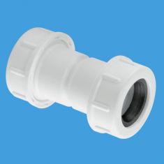 McAlpine R1M-CO ¾" x 19/23mm Flexible To Rigid Overflow Pipe Straight Connector