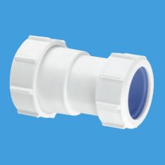 McAlpine T28L-ISO 1½" x 40mm European Pipe Size Straight Connector
