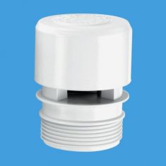 McAlpine VP1W Ventapipe 25 Air Admittance Valve With 1½" BSP Thread On Outlet White
