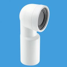 McAlpine WC-CON9 90° Bend Adjustable Length Pan Connector Plain End 4"/110mm