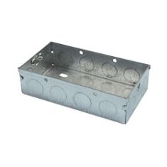 2 Gang 25mm Flush Metal Back Box