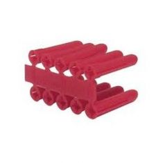 Red Plastic Wall Plugs Box Of 100