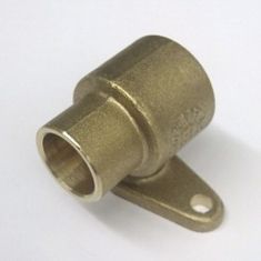 Straight Side Fixing Backplate Adaptor 15mm x 1/2"