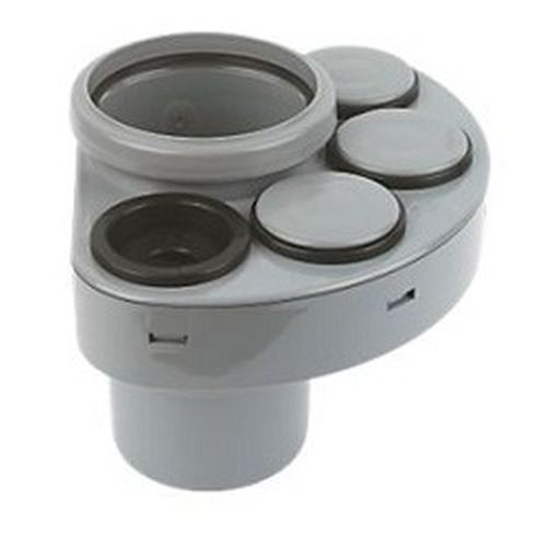FloPlast SP588G 110mm Ring Seal Soil Pipe Manifold Grey ukhps.co.uk