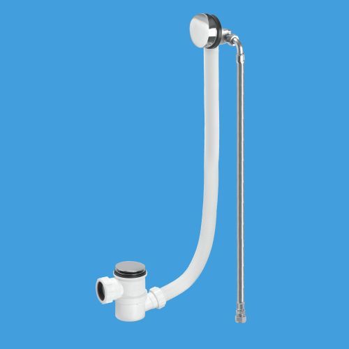 McAlpine HC2650UKFIL Chrome Plated Brass Bath Filler And Overflow (Top