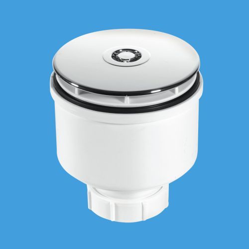 McAlpine ST90CB10V 2" x 90mm Vertical Shower Trap Chrome Brass 50mm