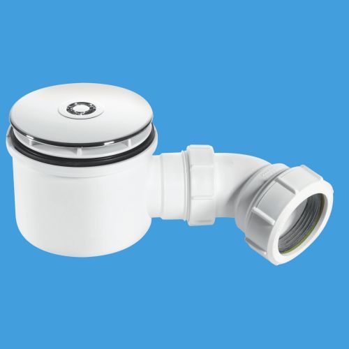 McAlpine ST90CP10HP 2" x 90mm HiFlow Shower Trap Chrome Plastic 50mm