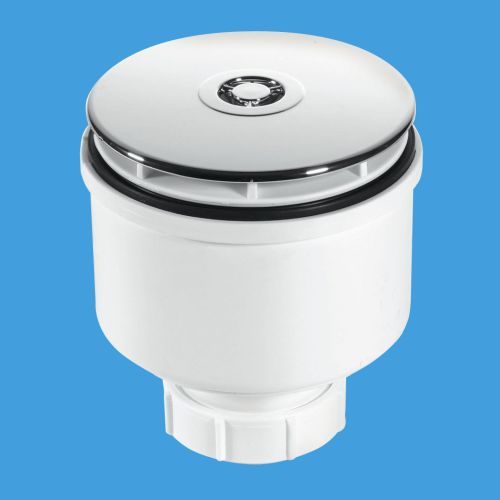 McAlpine ST90CP10V 2" x 90mm Vertical Shower Trap Chrome Plastic 50mm