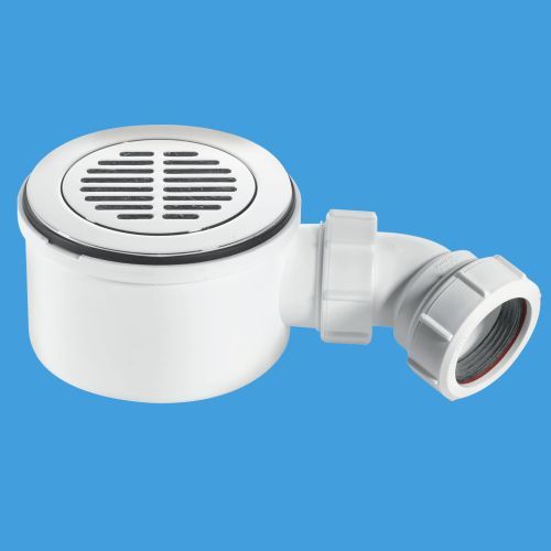 McAlpine ST90CPBS70 1½" x 90mm Shower Trap Chrome Brass 50mm Water