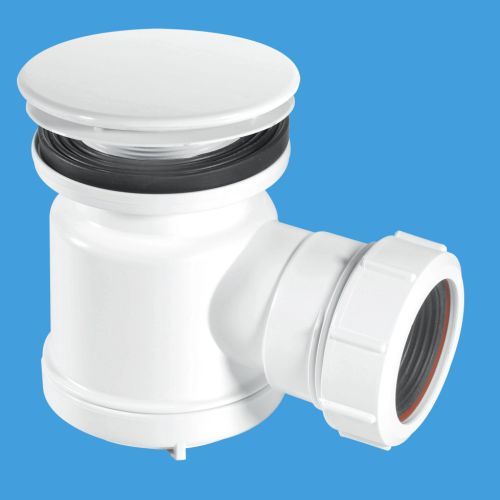 McAlpine STW5M 1½" x 85mm Shower Trap White Plastic Mushroom Flange