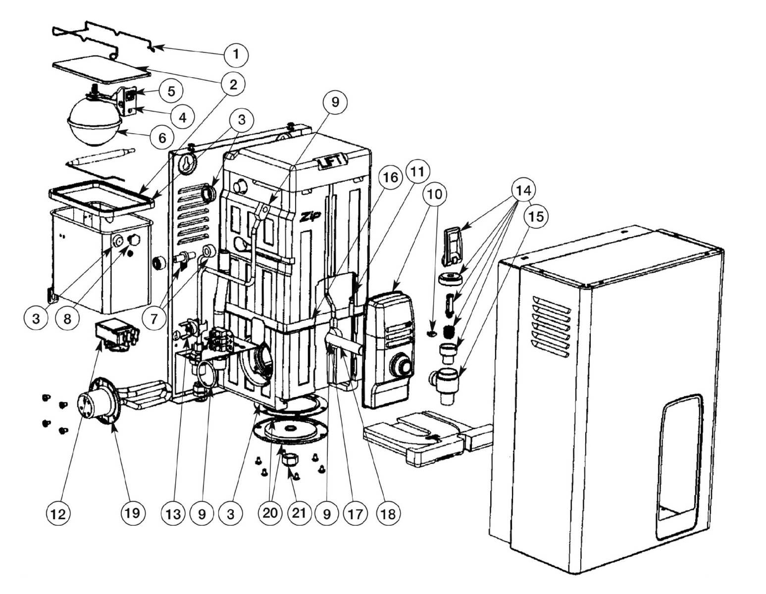 Identify Which Zip HydroBoil HS007 Parts You Need 307552 ukhps.co.uk